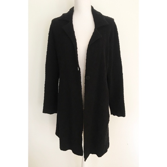 VGUC Eileen Fishers Textured One Button Jacket - Picture 2 of 7